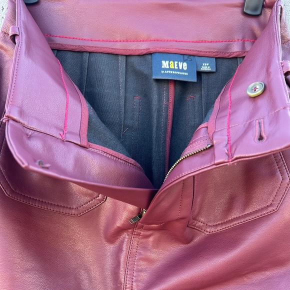 Maeve By Anthropologie The Colette Faux Leather Skirt - Picture 5 of 8